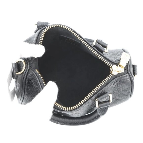 LOUIS VUITTON Nano Speedy Monogram Empreinte Leather Noir M82450 - Picture 13 of 14